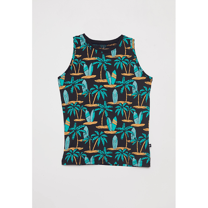 Polera Sudadera Veran Manga Corta Negro Familyshop 1