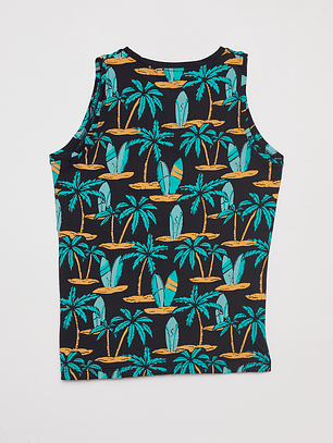 Polera Sudadera Veran Manga Corta Negro Familyshop