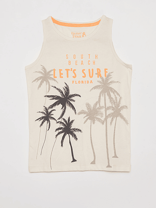 Polera Niño Sin Mangas Beige Familyshop