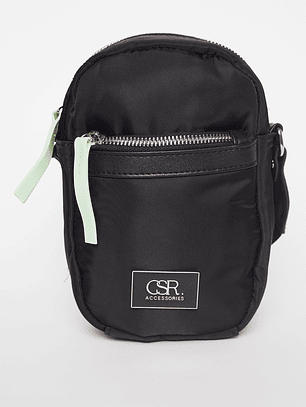 Cartera Phone Bag Acolchado Mujer Negro Familyshop