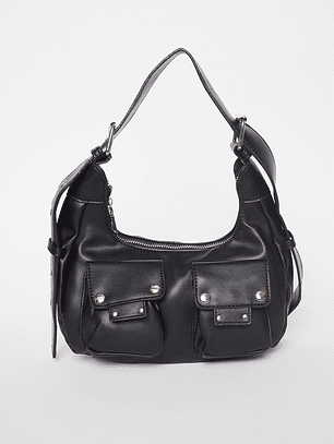 Cartera Bolso Tachas Mujer Negro Familyshop