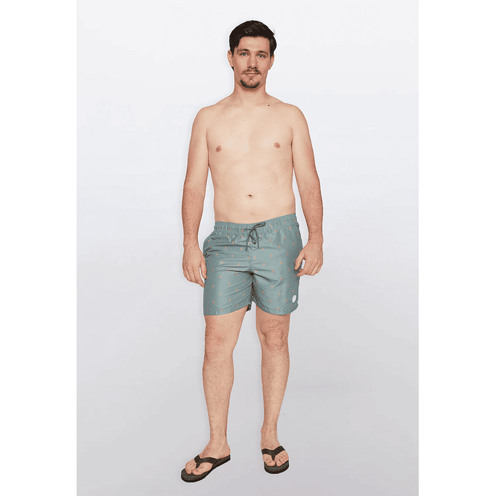 Traje de Baño Hombre Palmeras Gris Familyshop 5