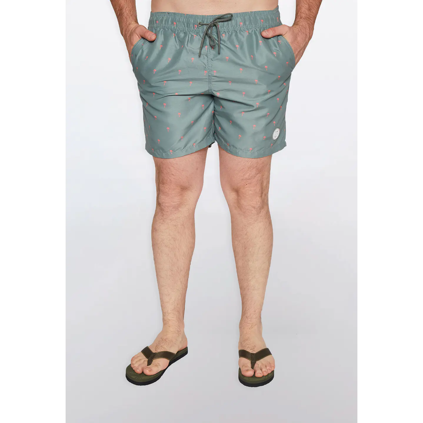 Traje de Baño Hombre Palmeras Gris Familyshop 4
