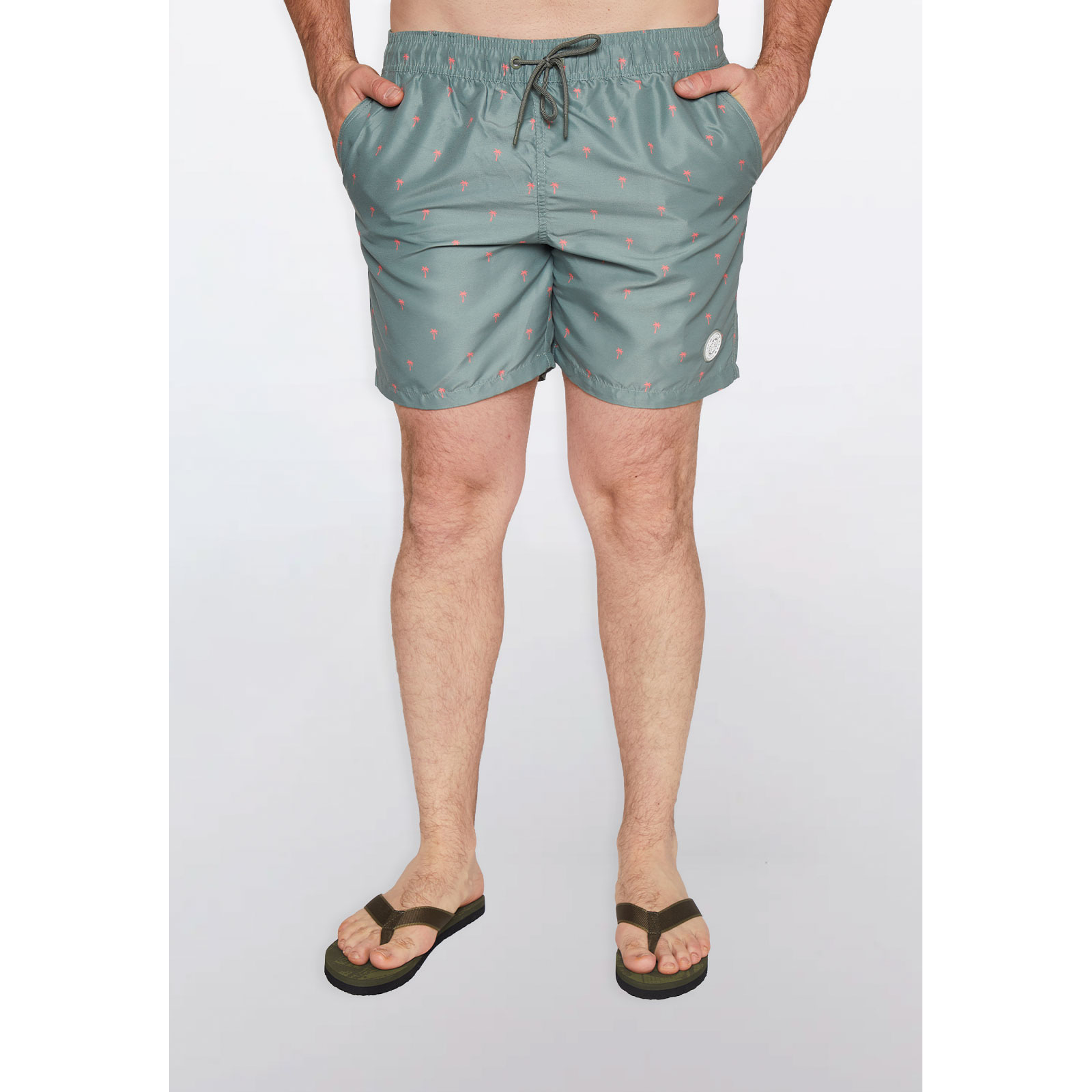 Traje de Baño Hombre Palmeras Gris Familyshop 4