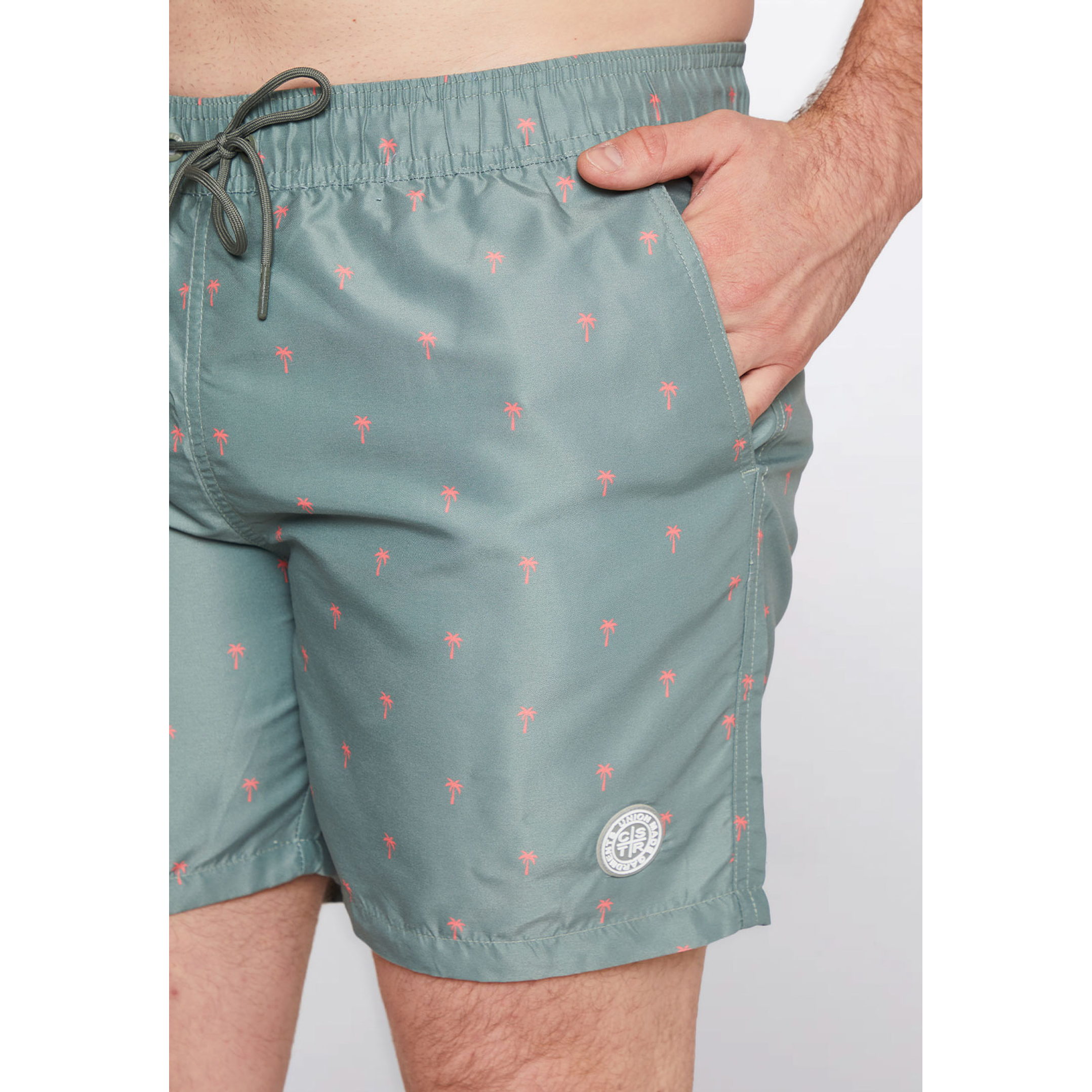 Traje de Baño Hombre Palmeras Gris Familyshop 3