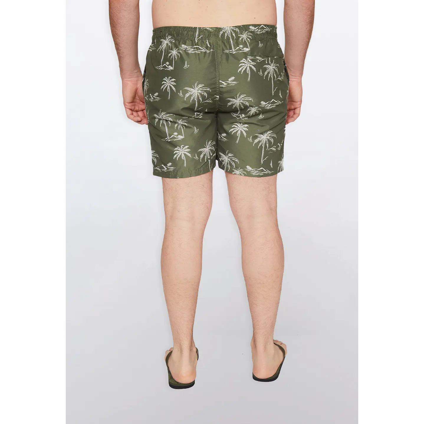 Traje De Baño Hombre Print Palmera Verde Familyshop 5