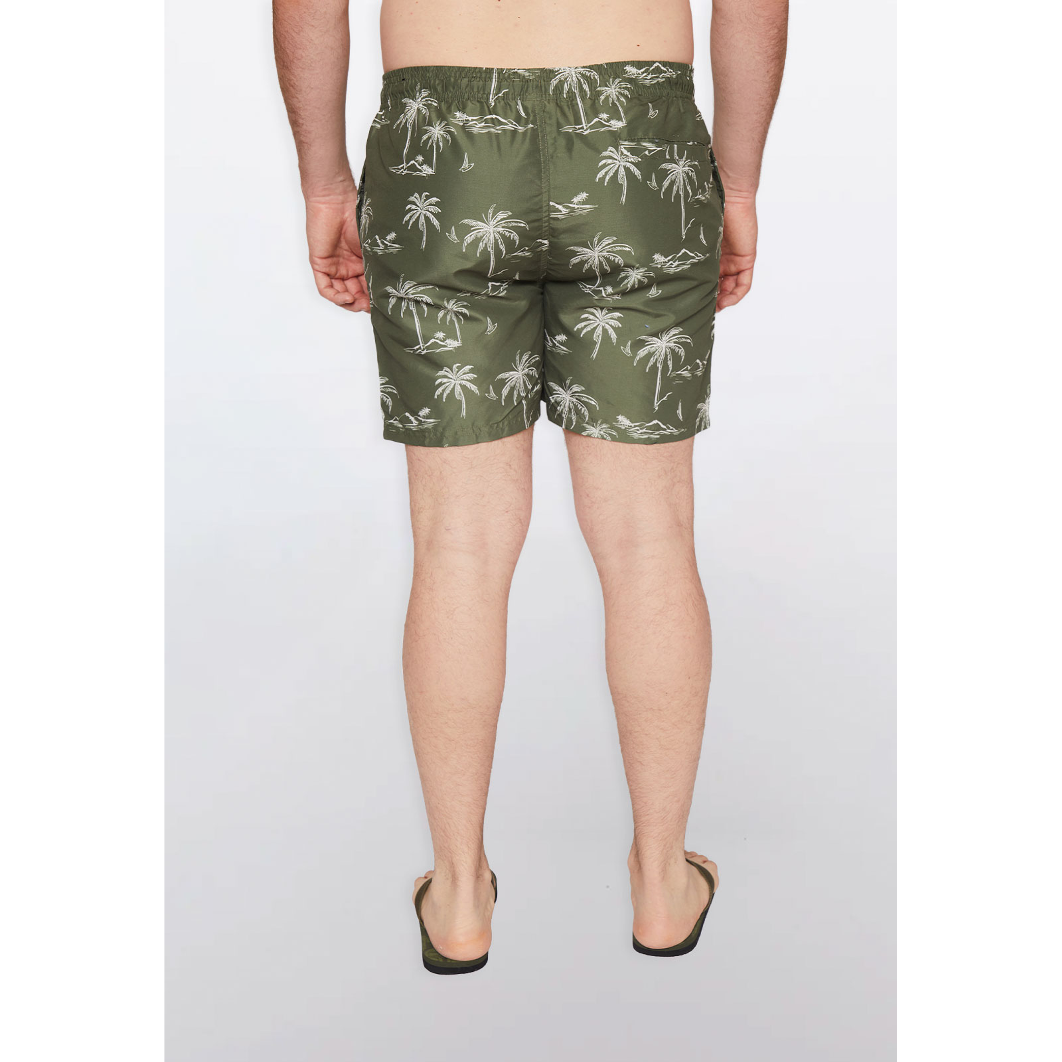 Traje De Baño Hombre Print Palmera Verde Familyshop 5