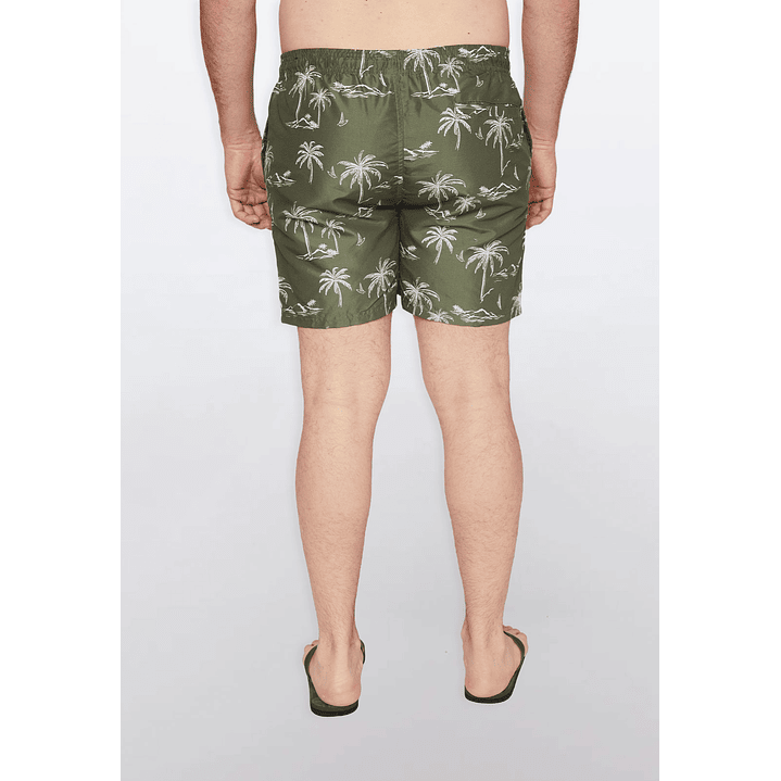 Traje De Baño Hombre Print Palmera Verde Familyshop 5