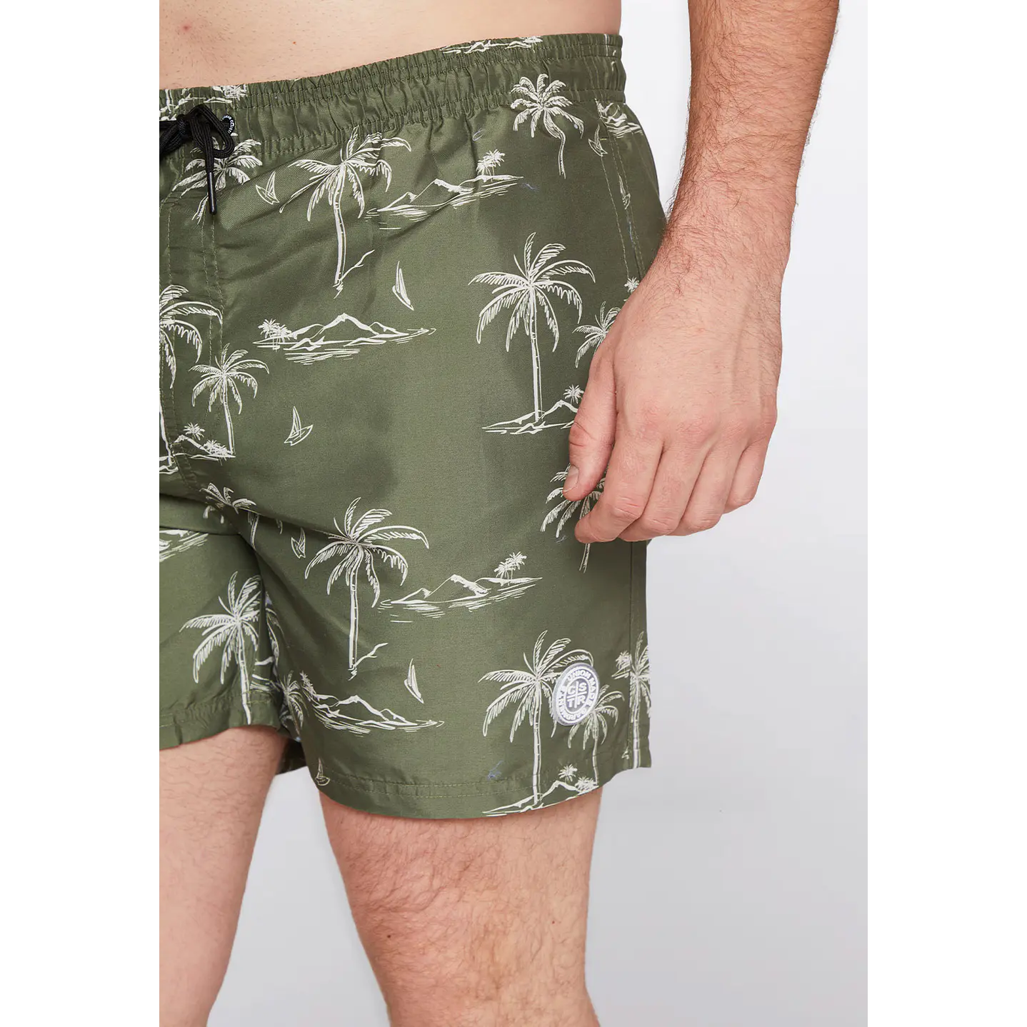 Traje De Baño Hombre Print Palmera Verde Familyshop 6