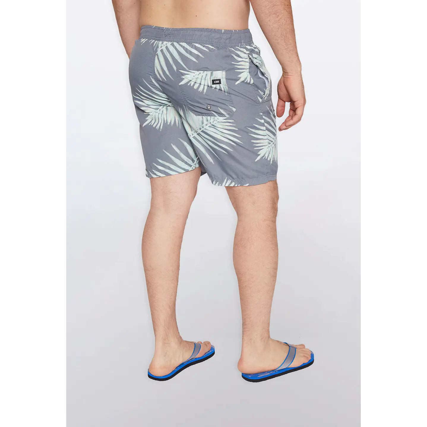 Traje De Baño Hombre Hojas Gris Familyshop 6