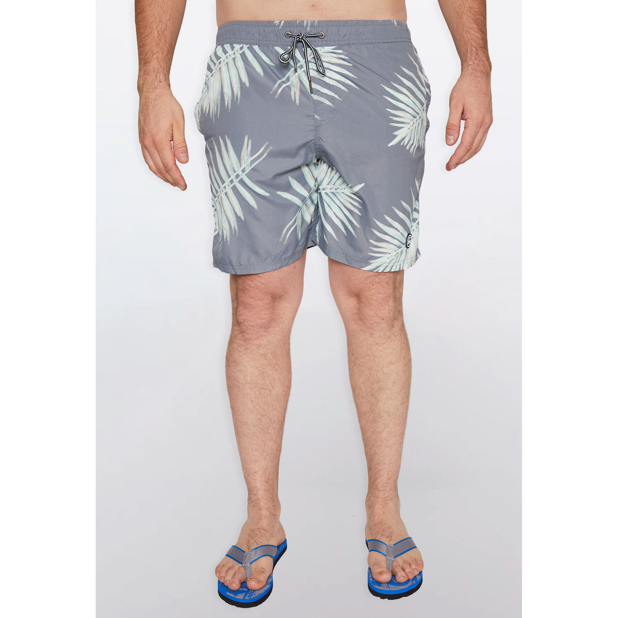 Traje De Baño Hombre Hojas Gris Familyshop 4