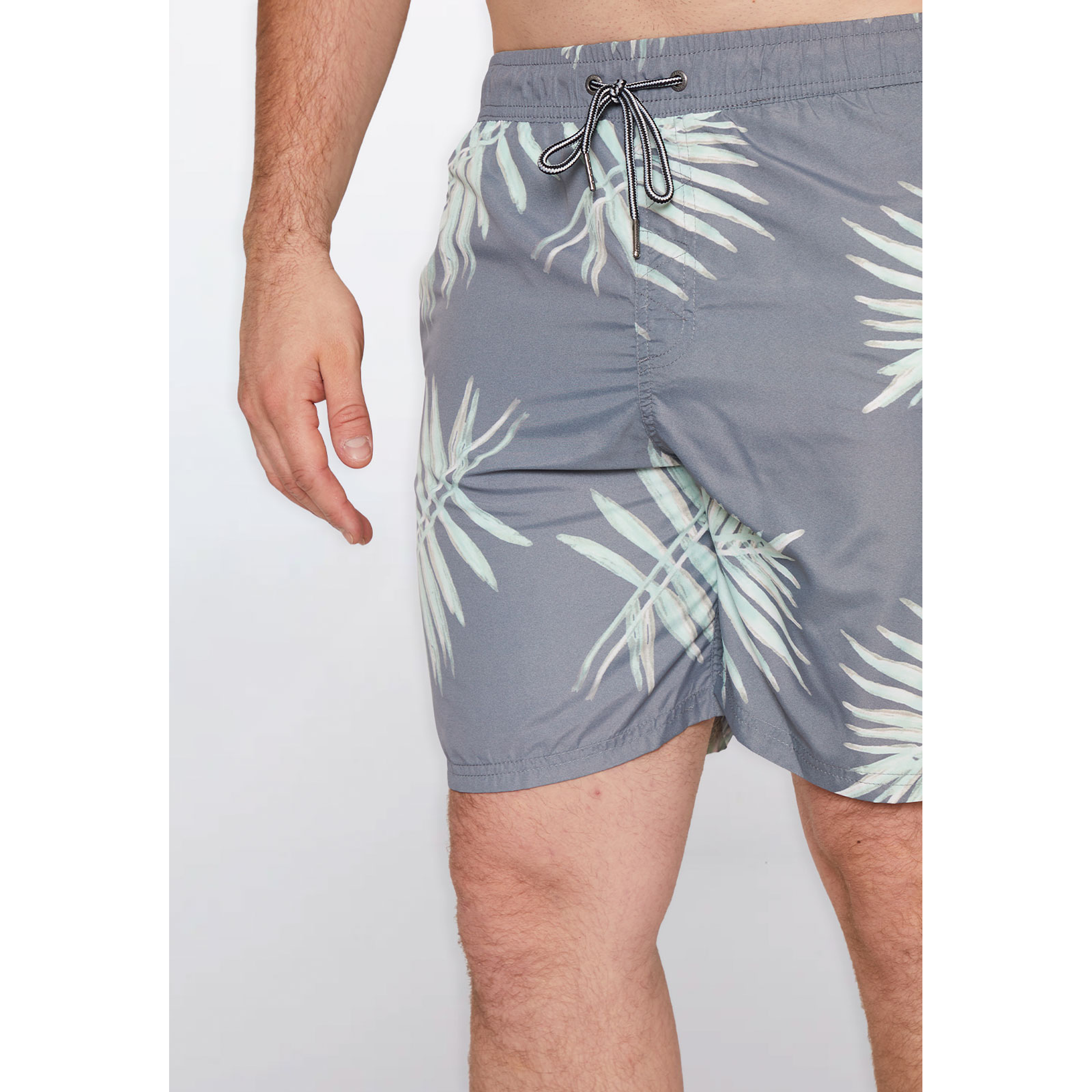 Traje De Baño Hombre Hojas Gris Familyshop 3