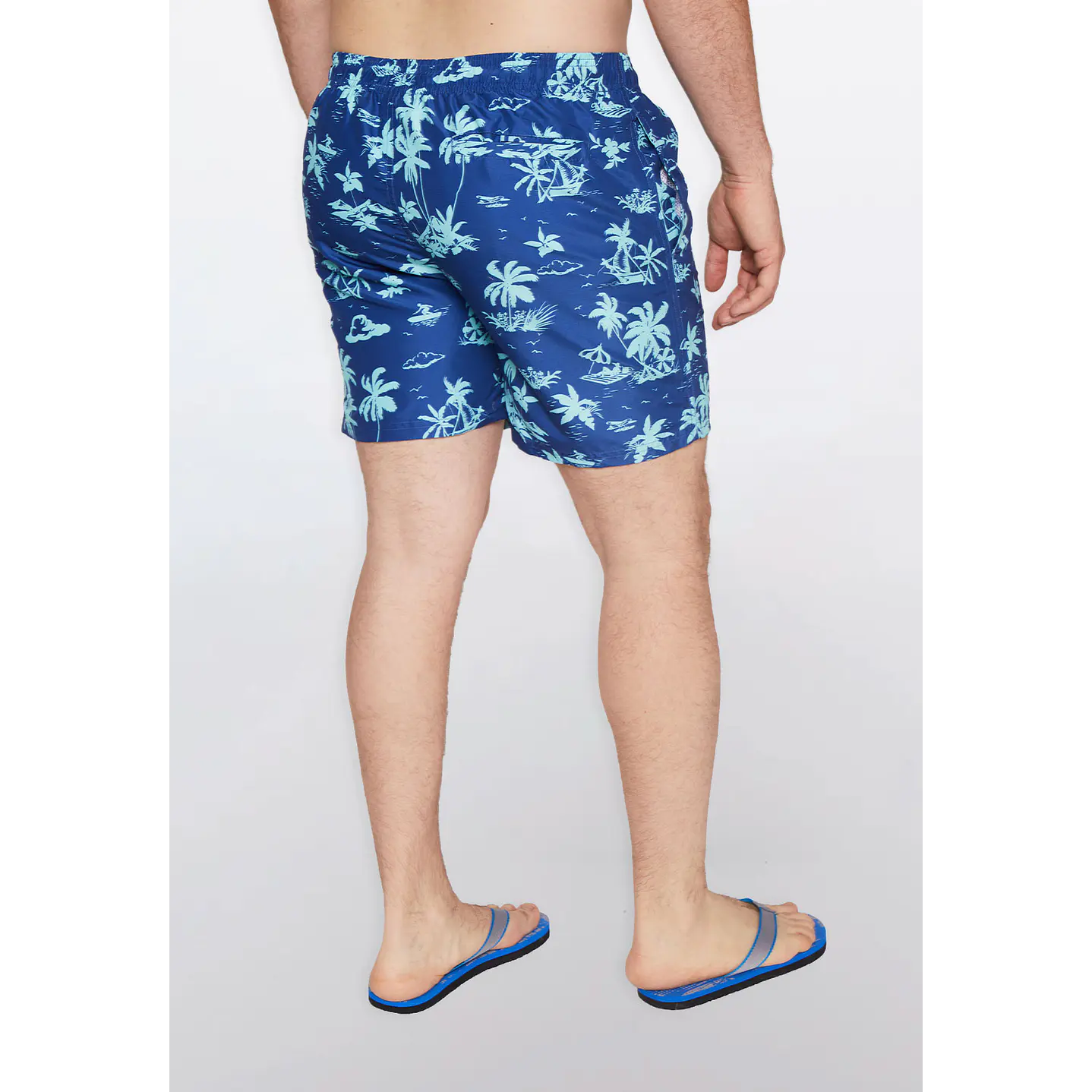 Traje De Baño Hombre Palmera Azul Familyshop 5