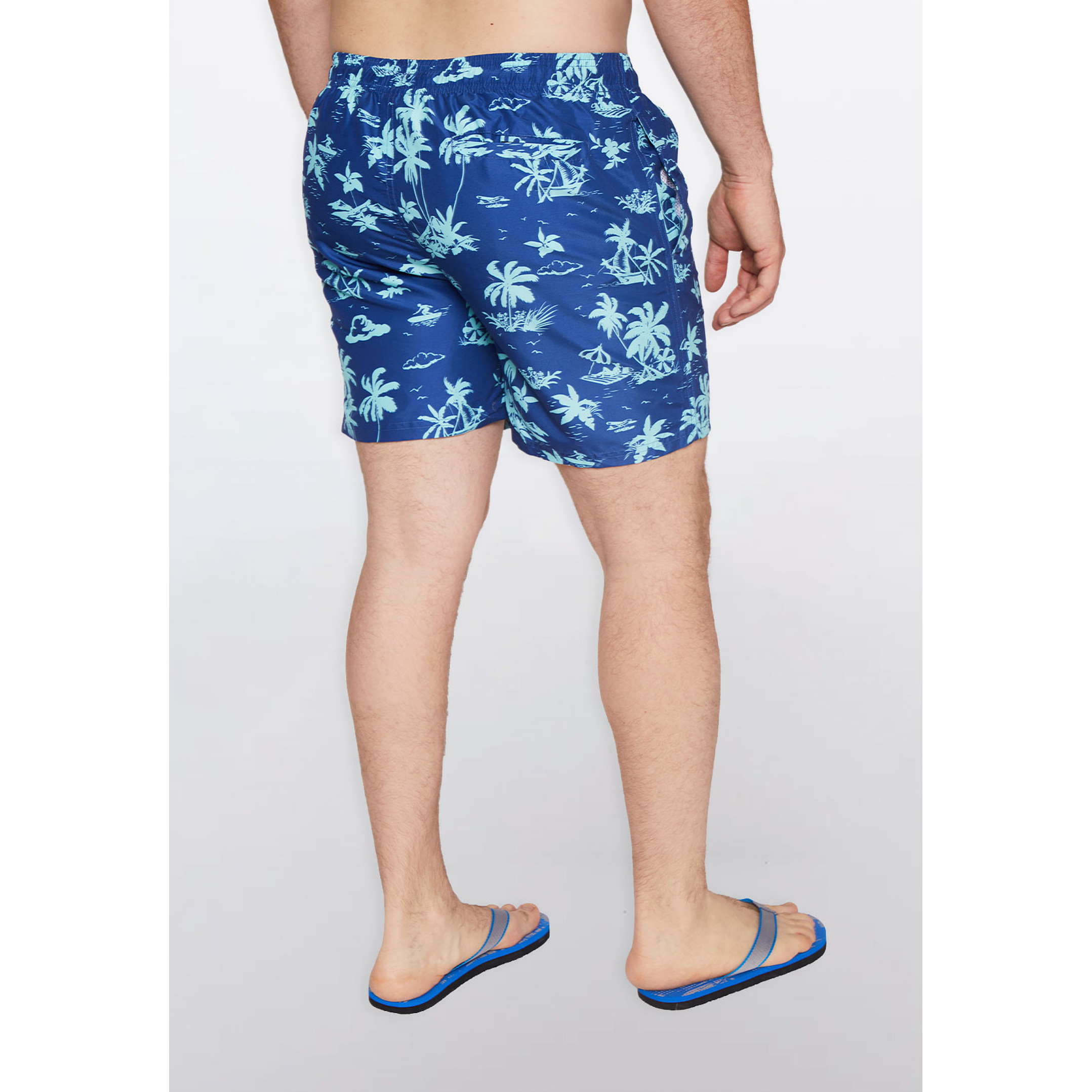 Traje De Baño Hombre Palmera Azul Familyshop 5