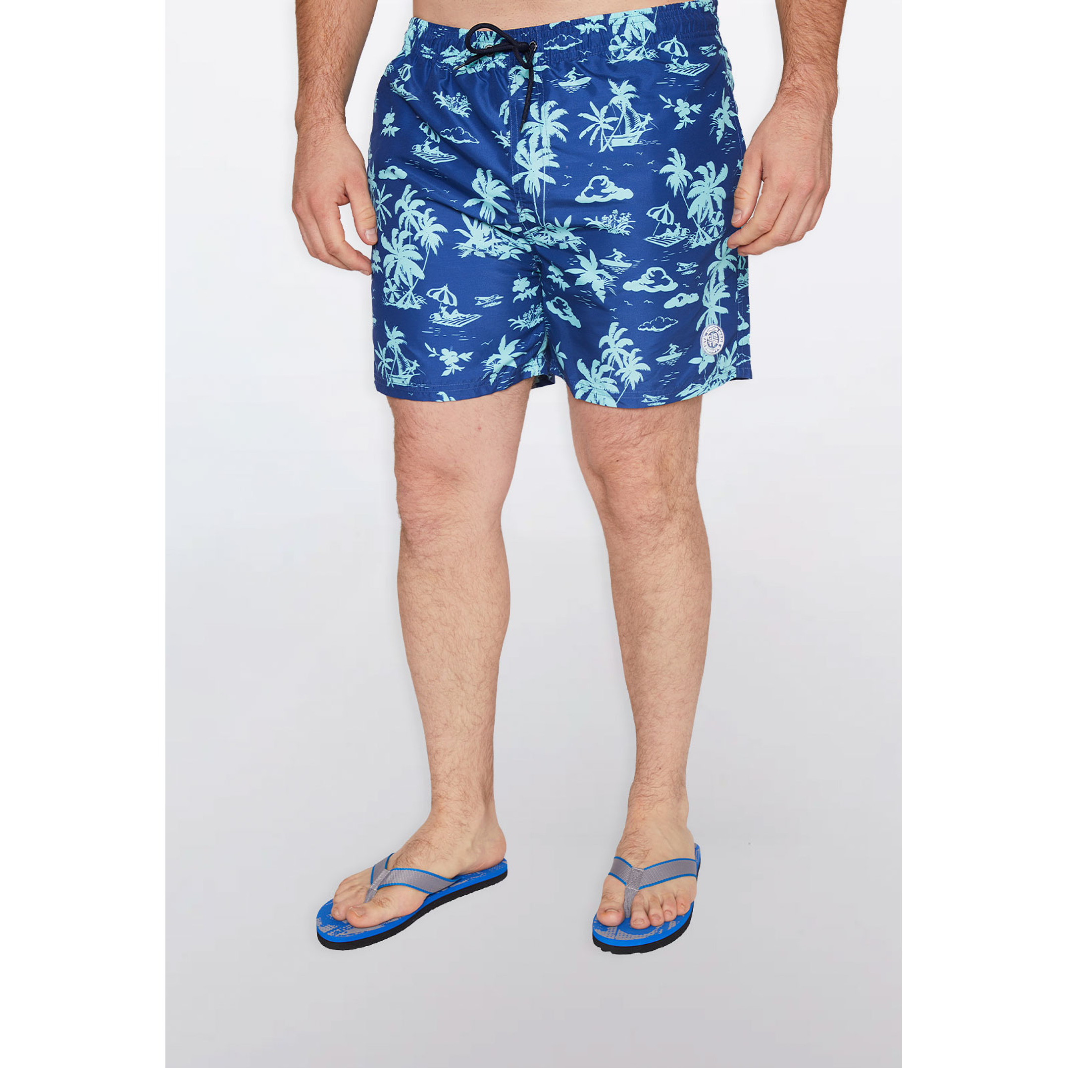Traje De Baño Hombre Palmera Azul Familyshop 3