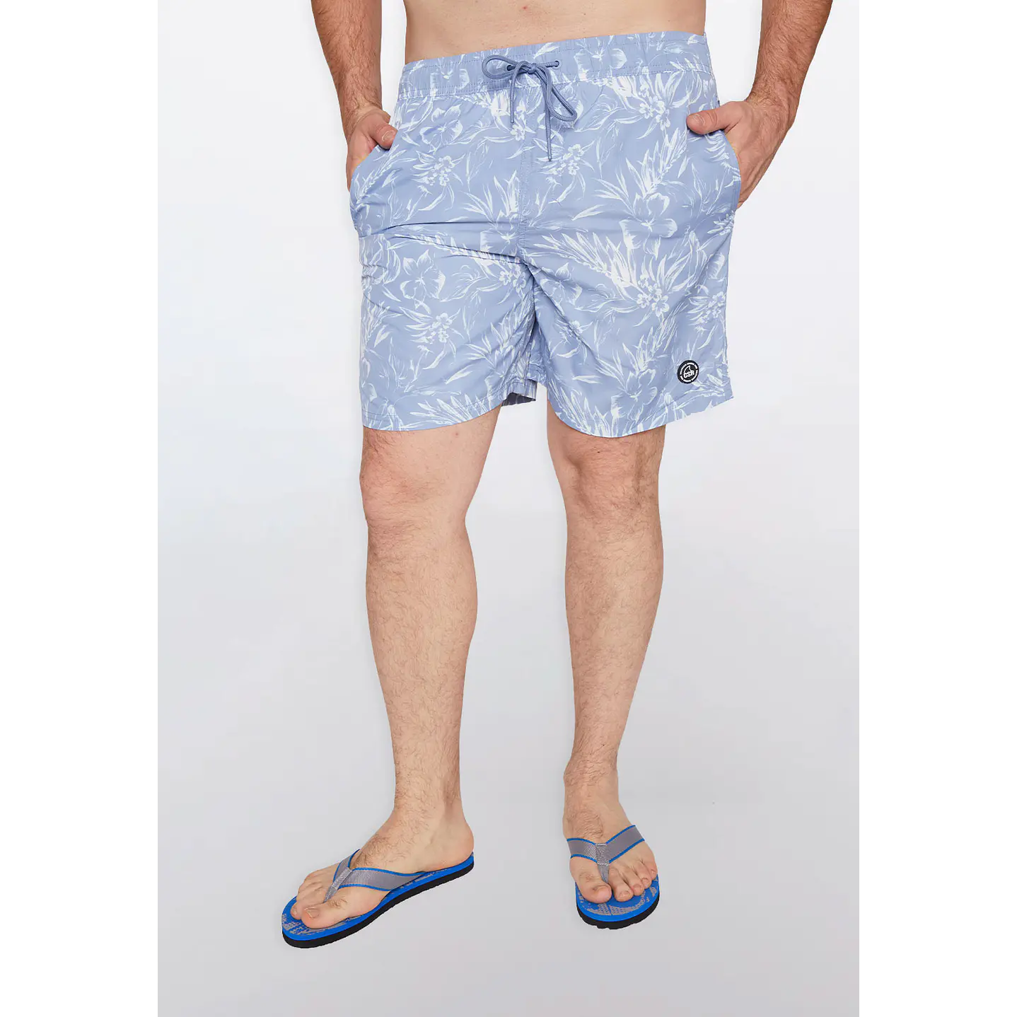 Traje De Baño Hombre Hojas Azul Familyshop 4