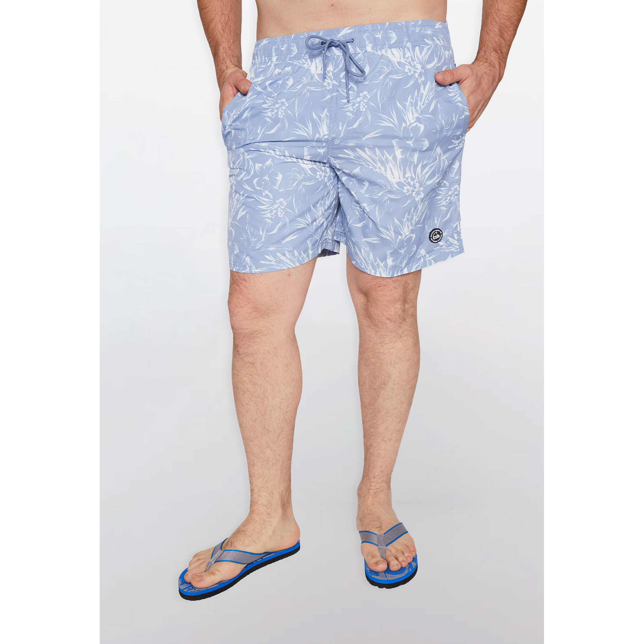 Traje De Baño Hombre Hojas Azul Familyshop 4