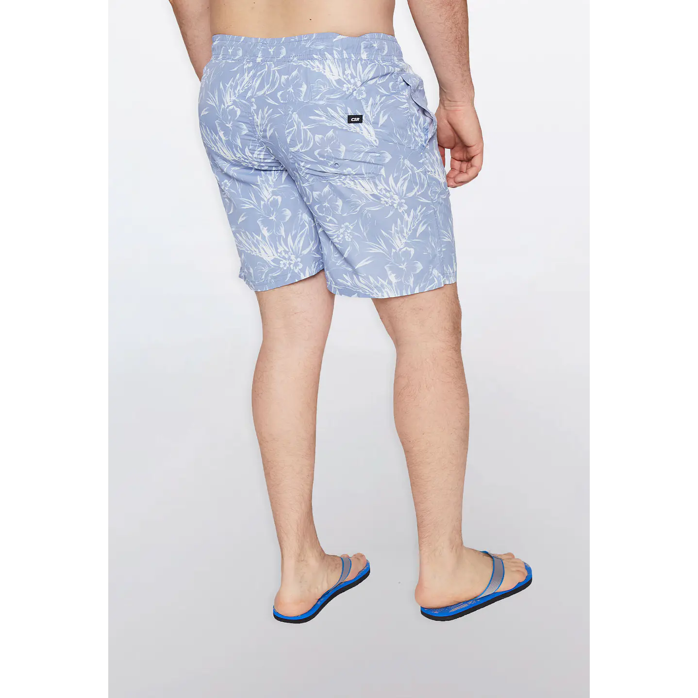 Traje De Baño Hombre Hojas Azul Familyshop 6