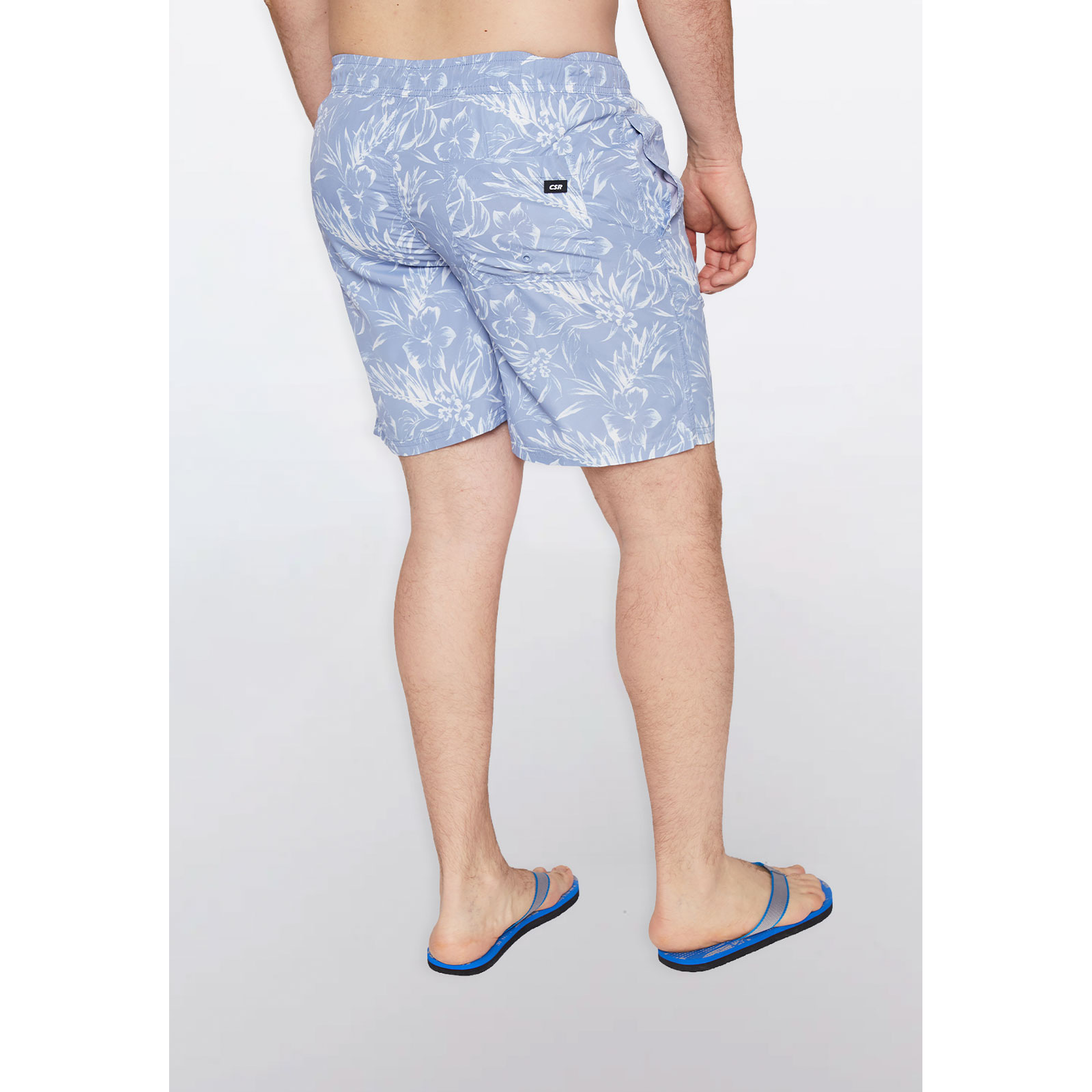 Traje De Baño Hombre Hojas Azul Familyshop 6