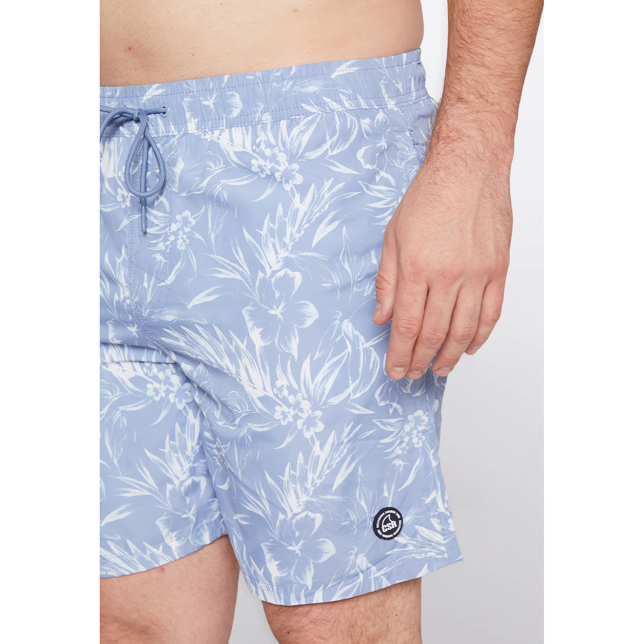 Traje De Baño Hombre Hojas Azul Familyshop 3