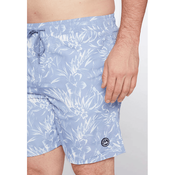 Traje De Baño Hombre Hojas Azul Familyshop 3