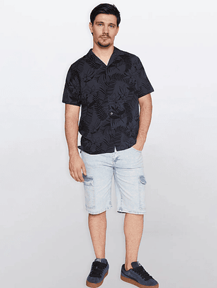Bermuda Hombre Cargo Denim Celeste Familyshop