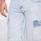 Bermuda Hombre Cargo Denim Celeste Familyshop - Miniatura 4