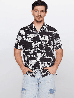Camisa Hombre Urban Negro Familyshop