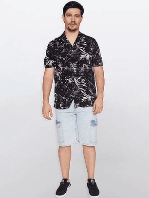 Camisa Hombre Rapport Urban Negro Familyshop