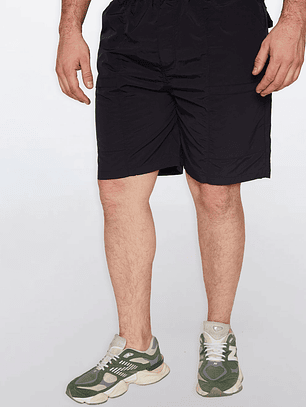 Bermuda Hombre Taslan Basic Negro Familyshop