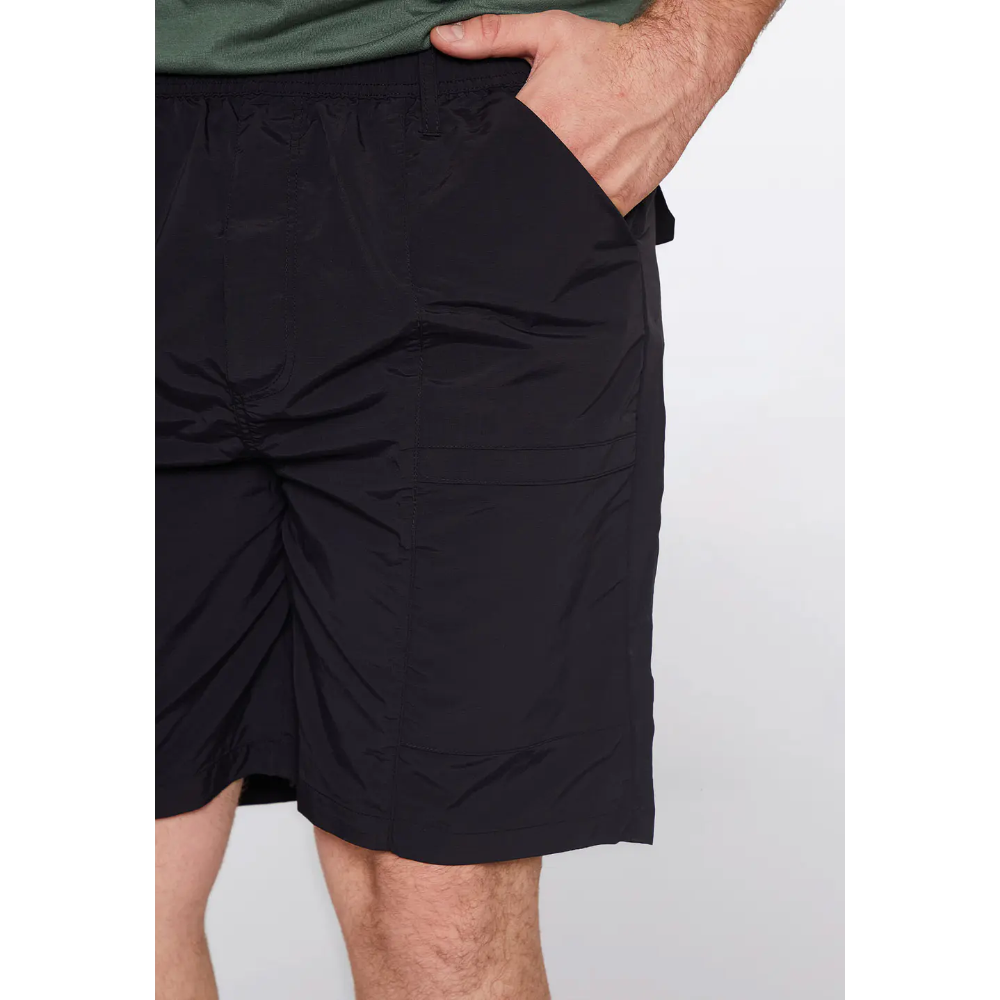 Bermuda Hombre Taslan Basic Negro Familyshop 3