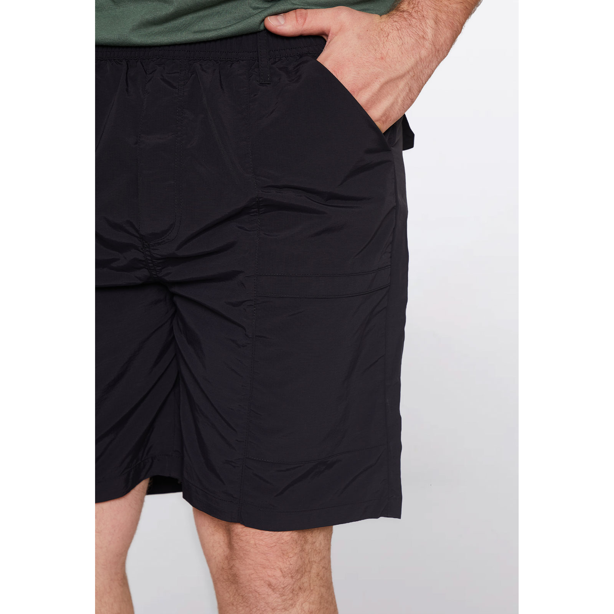 Bermuda Hombre Taslan Basic Negro Familyshop 3