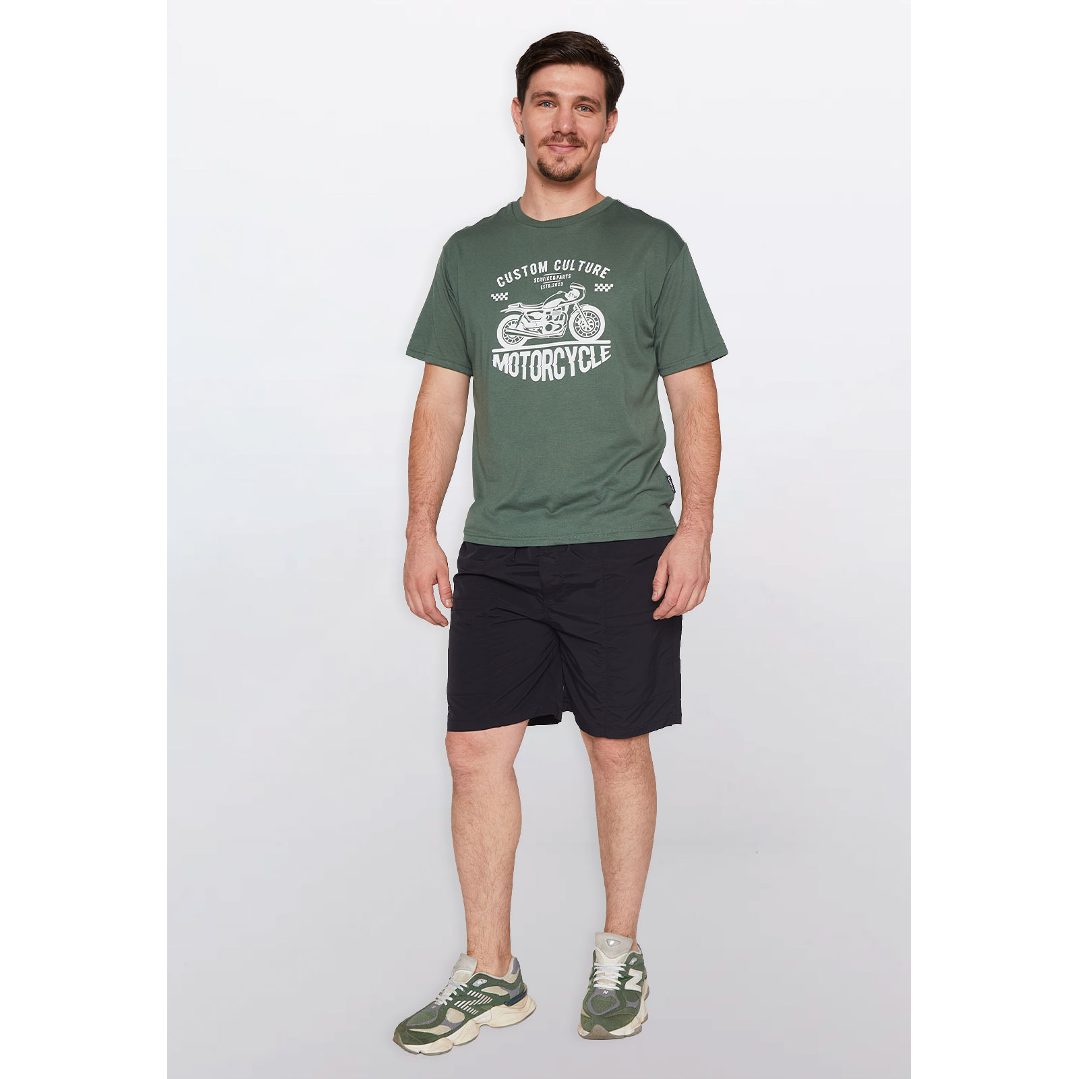 Polera Hombre Basic One Color Verde Familyshop 2