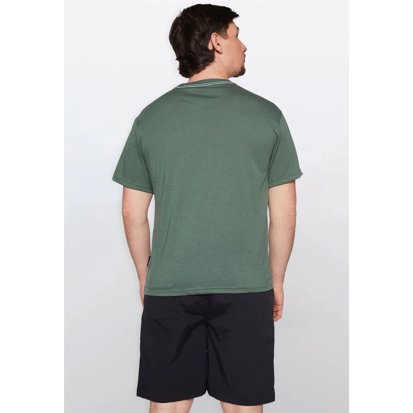 Polera Hombre Basic One Color Verde Familyshop 3