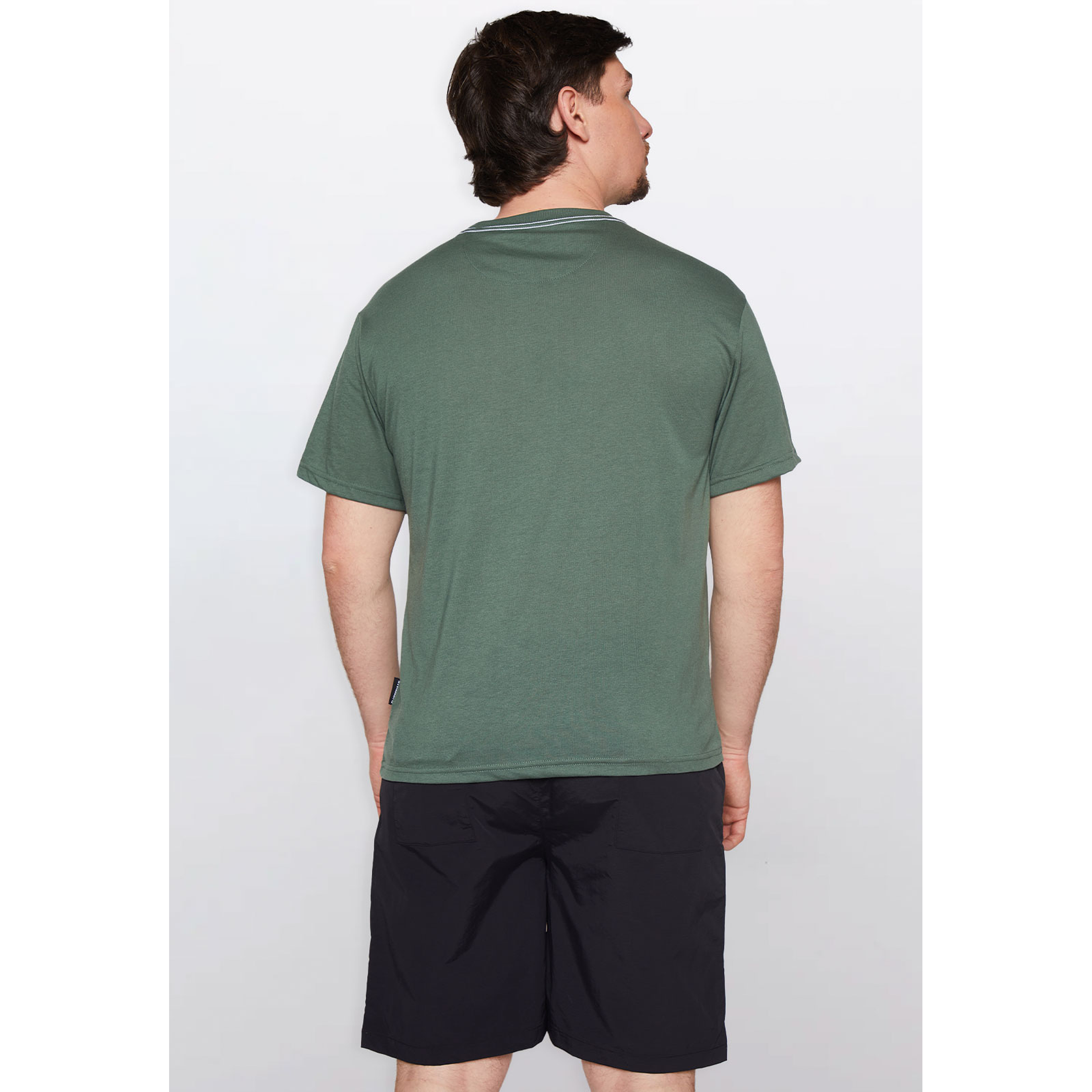 Polera Hombre Basic One Color Verde Familyshop 3