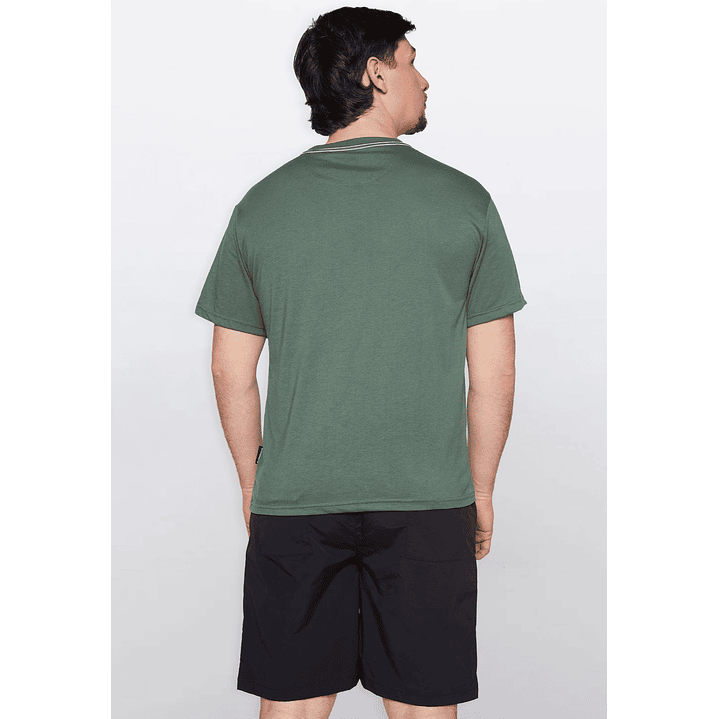 Polera Hombre Basic One Color Verde Familyshop 3
