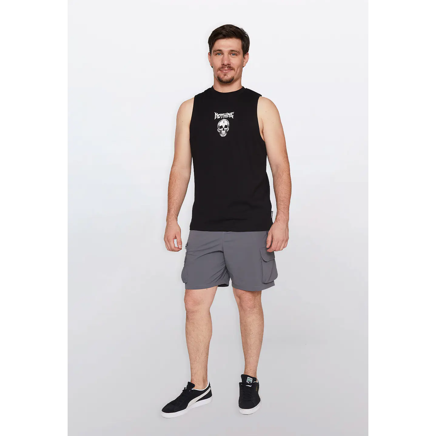 Bermuda Hombre Cargo Taslan Gris Familyshop 2