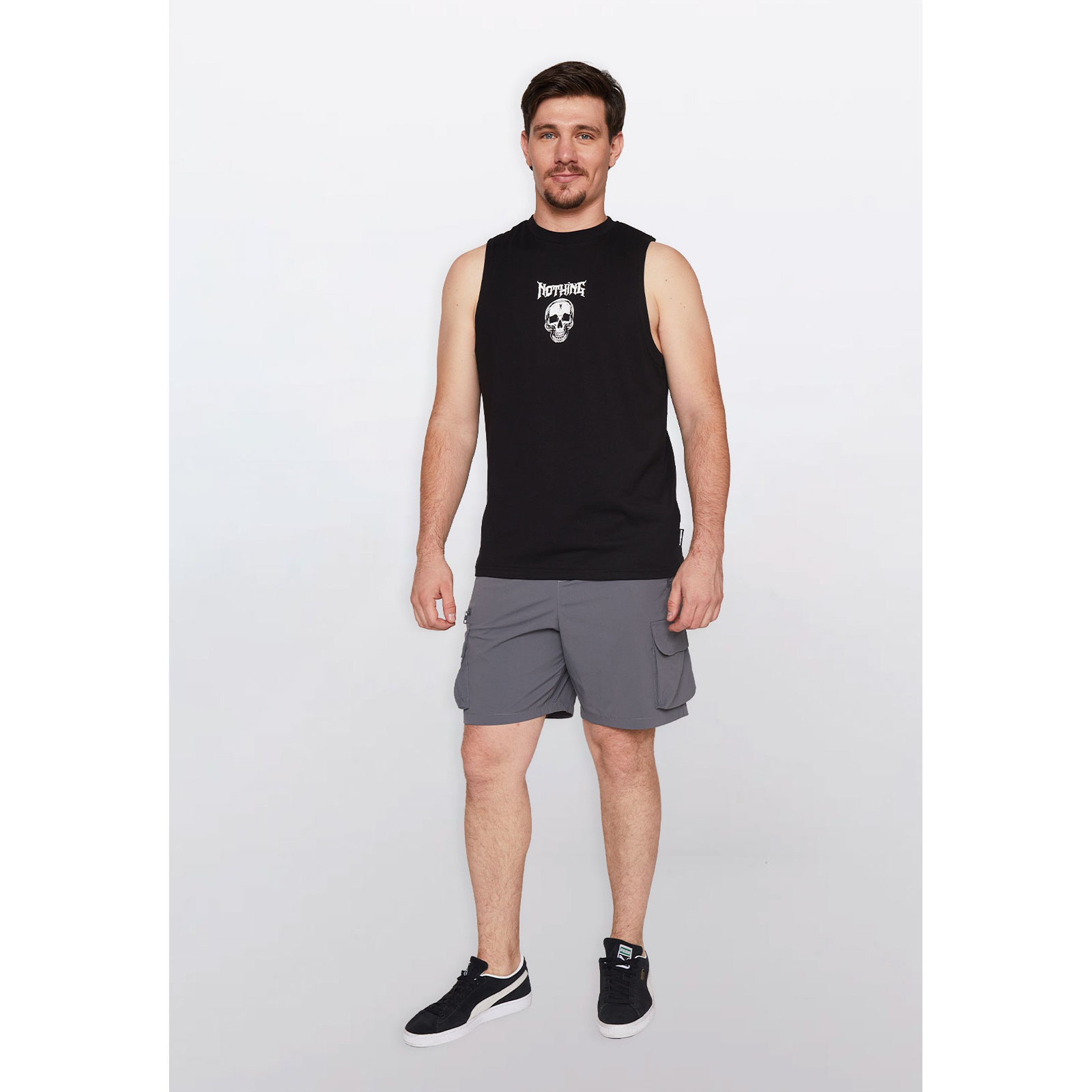 Bermuda Hombre Cargo Taslan Gris Familyshop 2