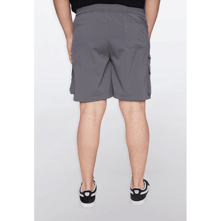 Bermuda Hombre Cargo Taslan Gris Familyshop 3