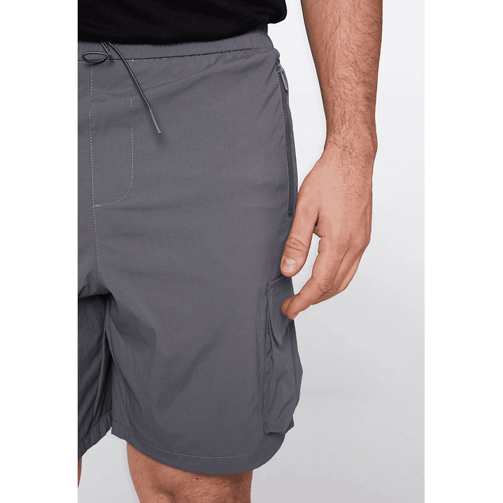 Bermuda Hombre Cargo Taslan Gris Familyshop 4