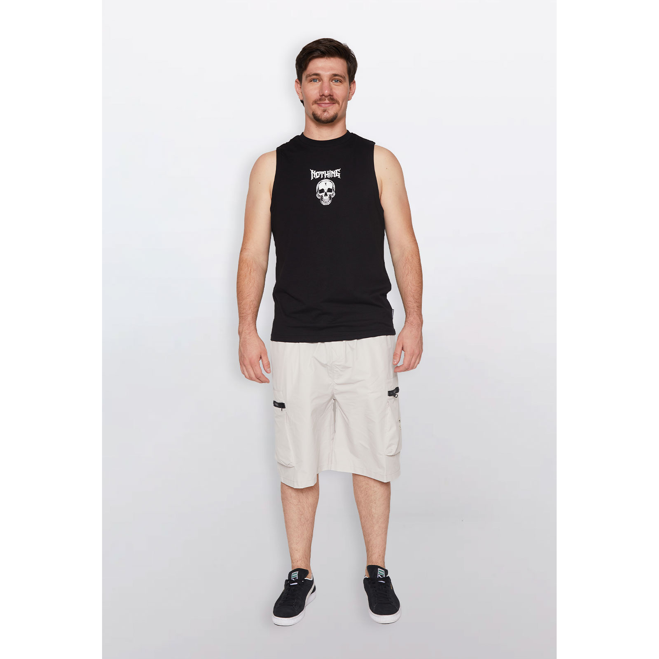 Bermuda Hombre Cargo Cierre Beige Familyshop 2