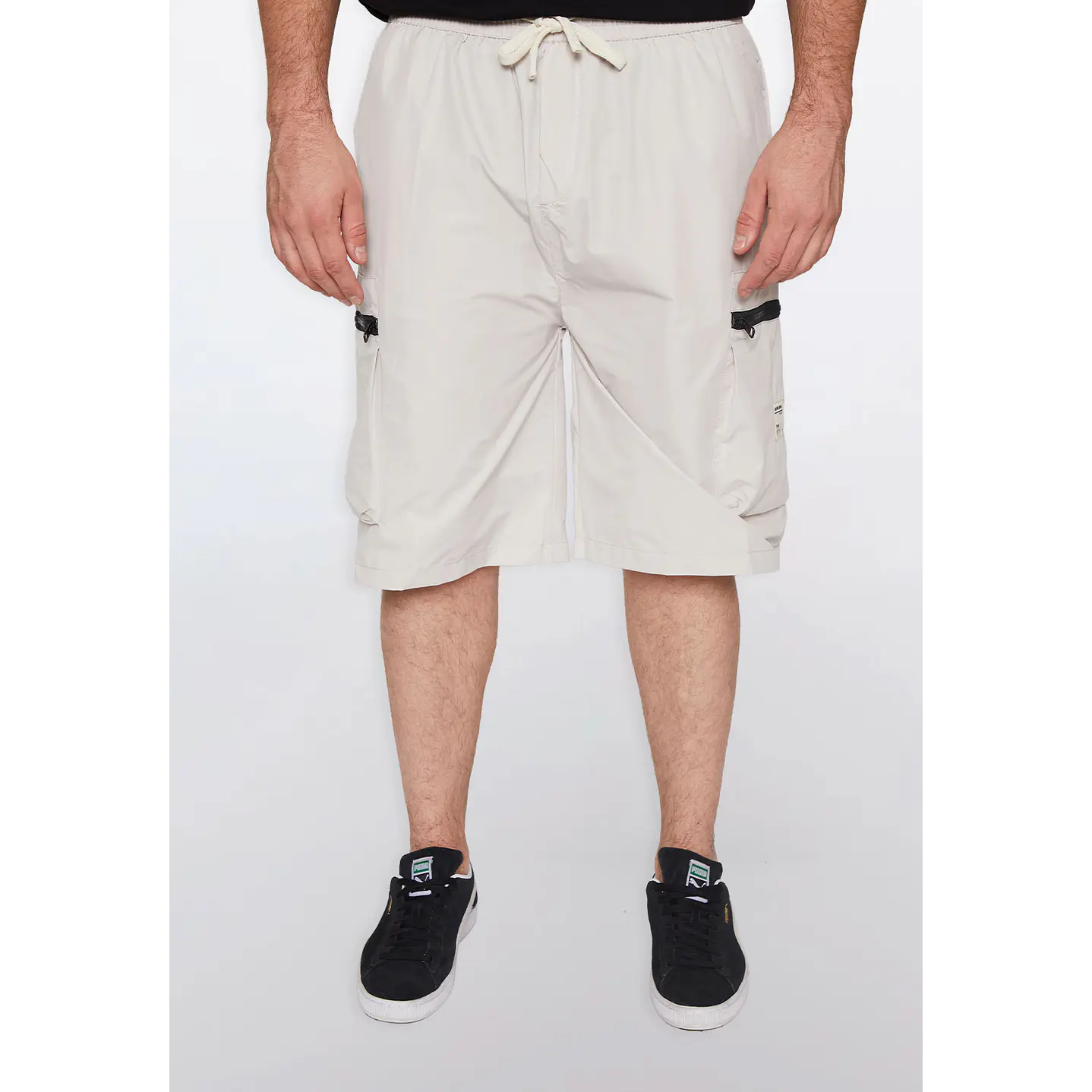 Bermuda Hombre Cargo Cierre Beige Familyshop 1