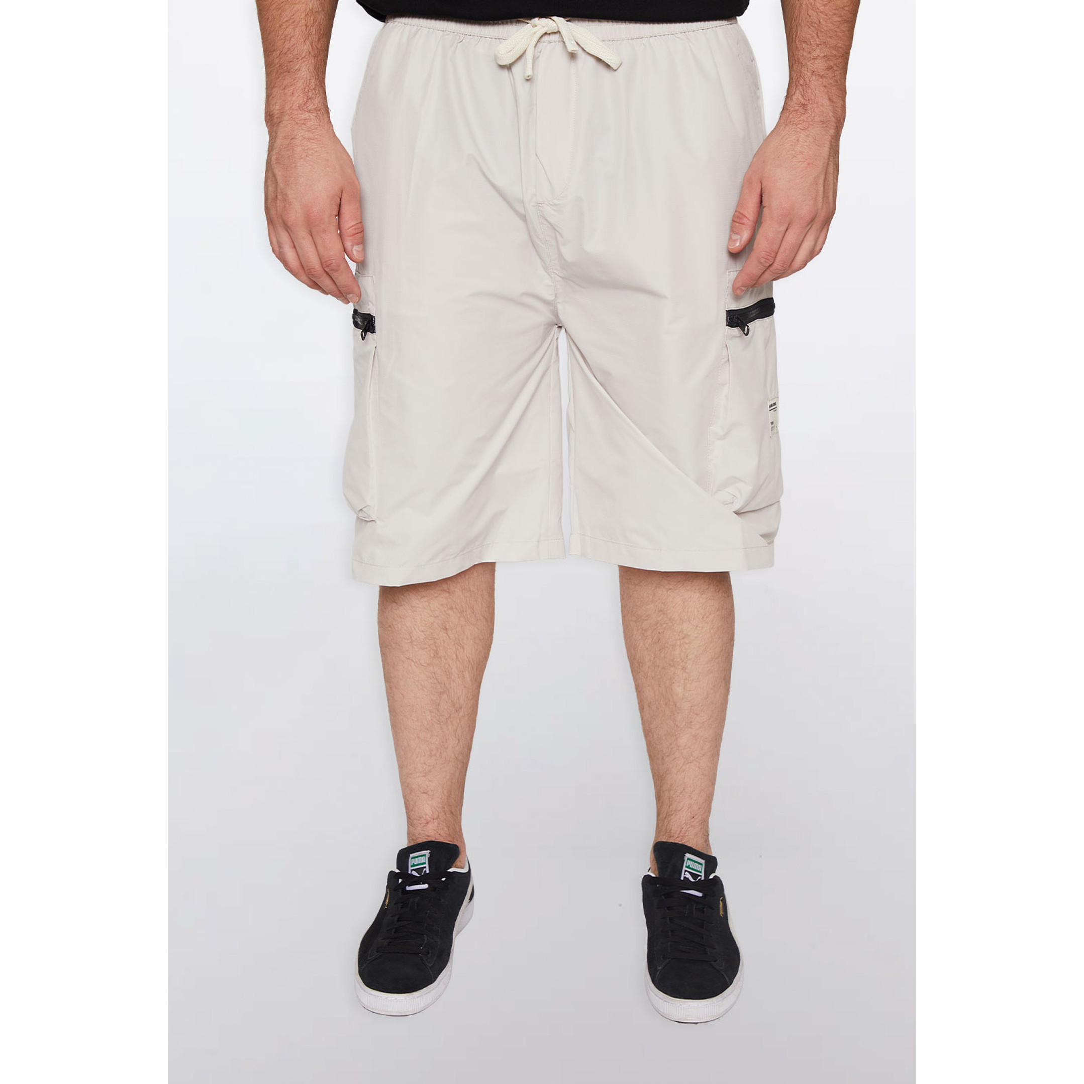 Bermuda Hombre Cargo Cierre Beige Familyshop 1