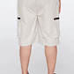 Bermuda Hombre Cargo Cierre Beige Familyshop - Miniatura 4