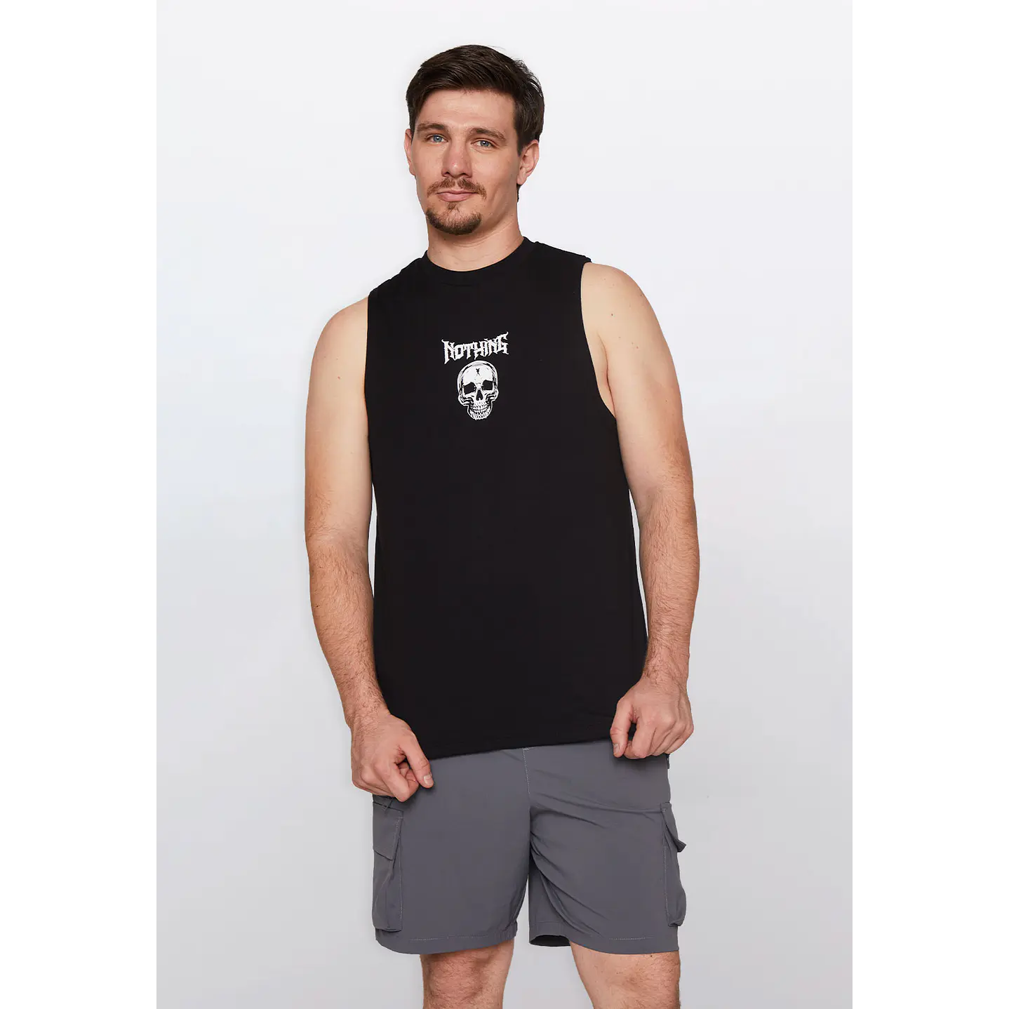 Polera Hombre Hb Calavera Negro Familyshop 1