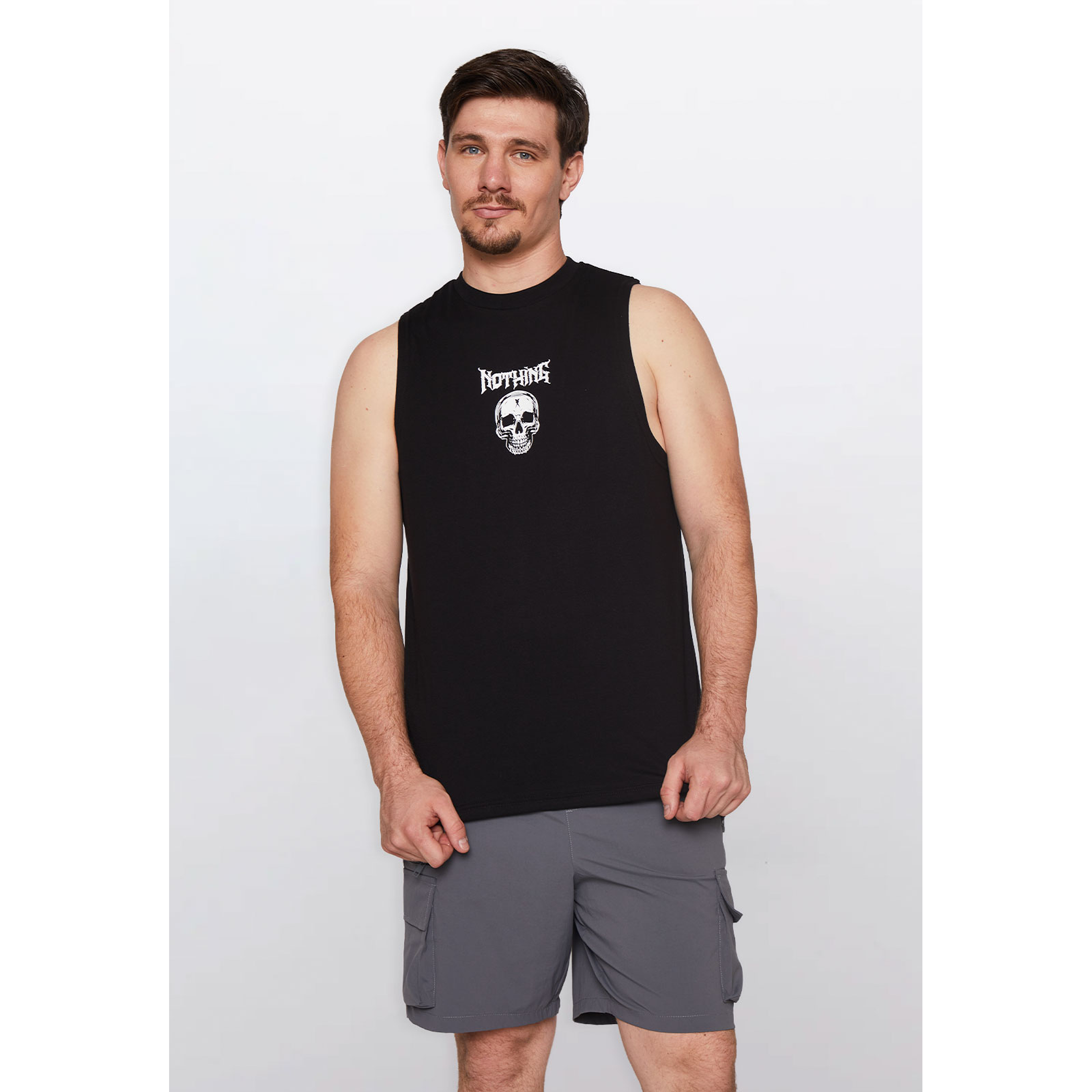 Polera Hombre Hb Calavera Negro Familyshop 1