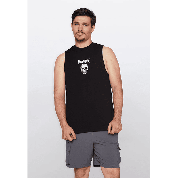 Polera Hombre Hb Calavera Negro Familyshop 1