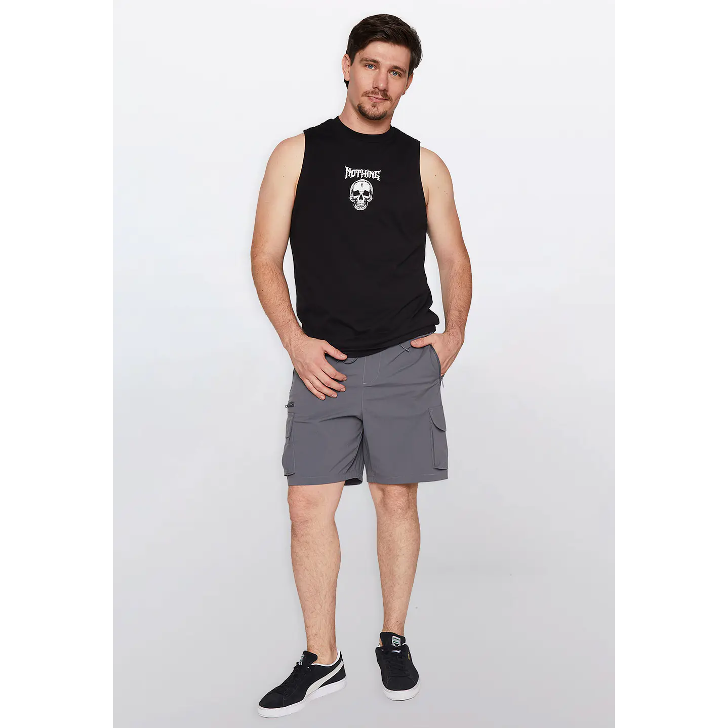Polera Hombre Hb Calavera Negro Familyshop 2