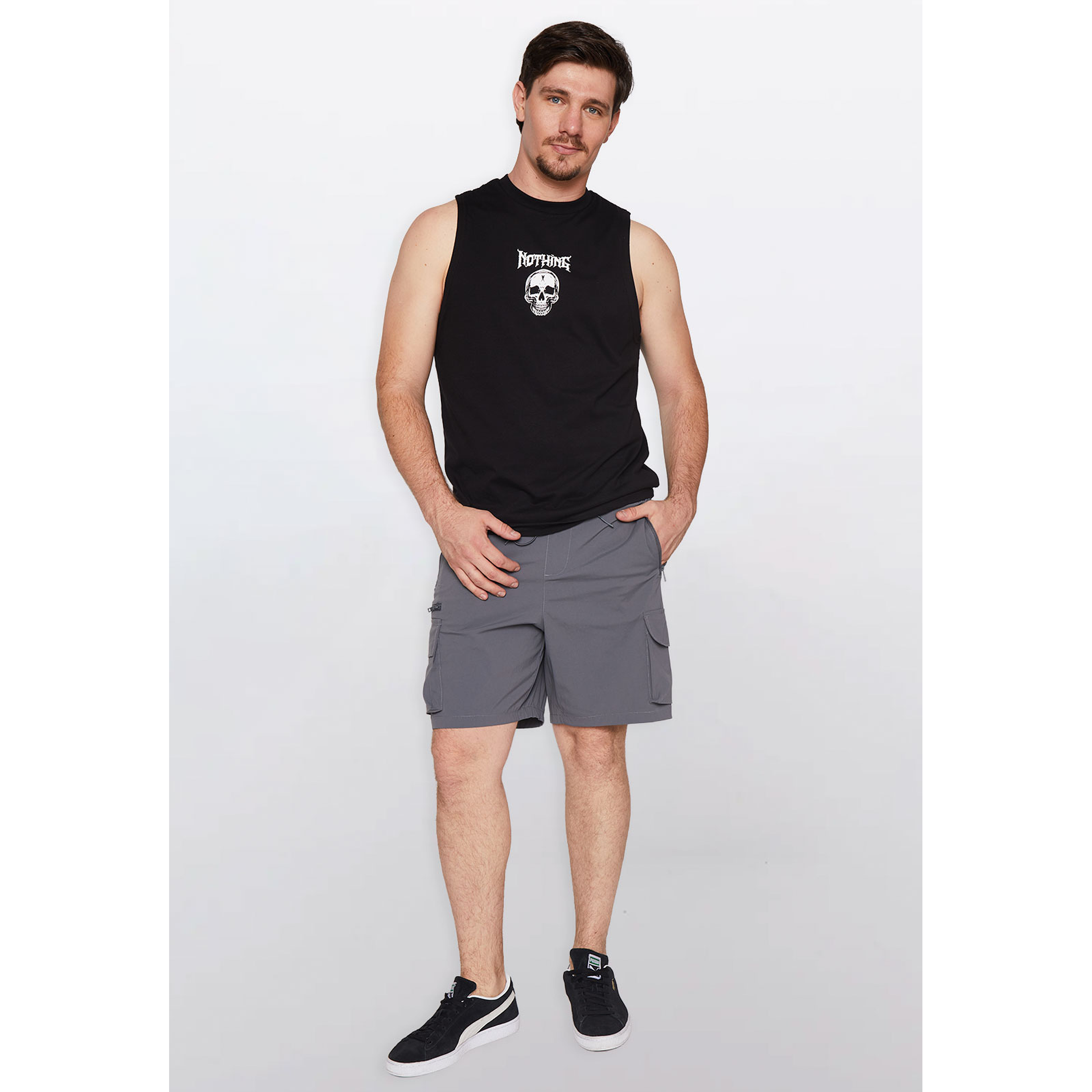 Polera Hombre Hb Calavera Negro Familyshop 2