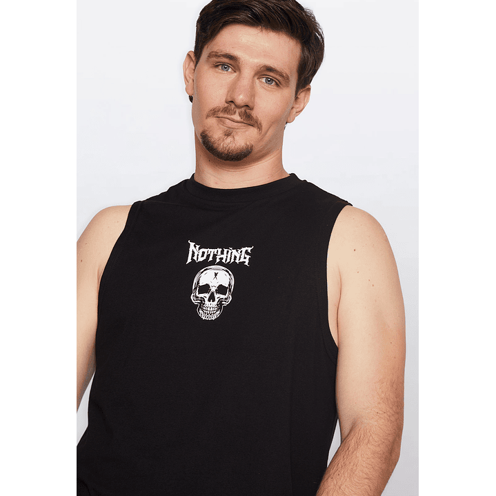 Polera Hombre Hb Calavera Negro Familyshop 4